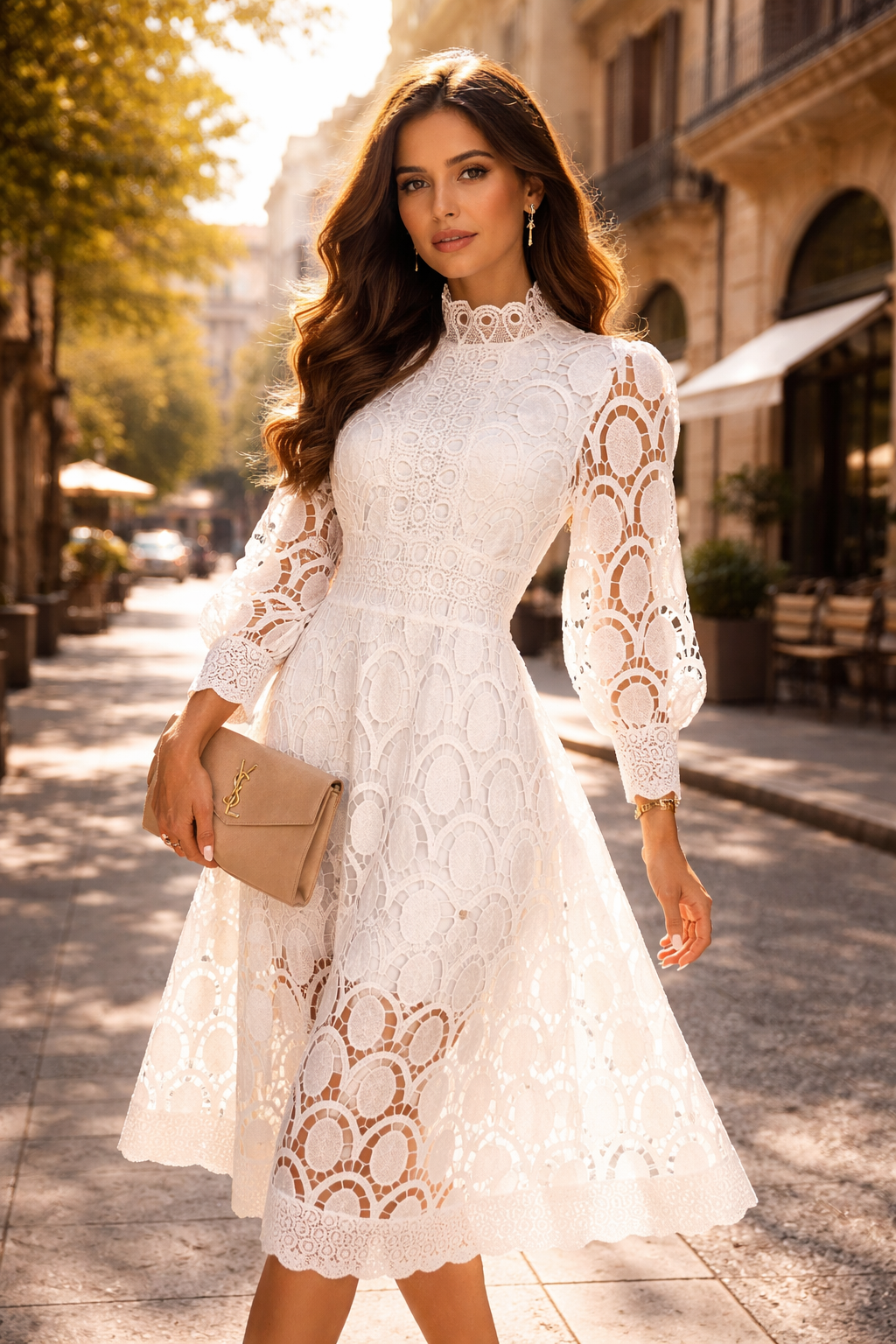 Valeria - Vestido de Encaje Romántico