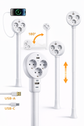 VoltFlex Hub | Multi-conexiones 5 en 1 solo adaptador.