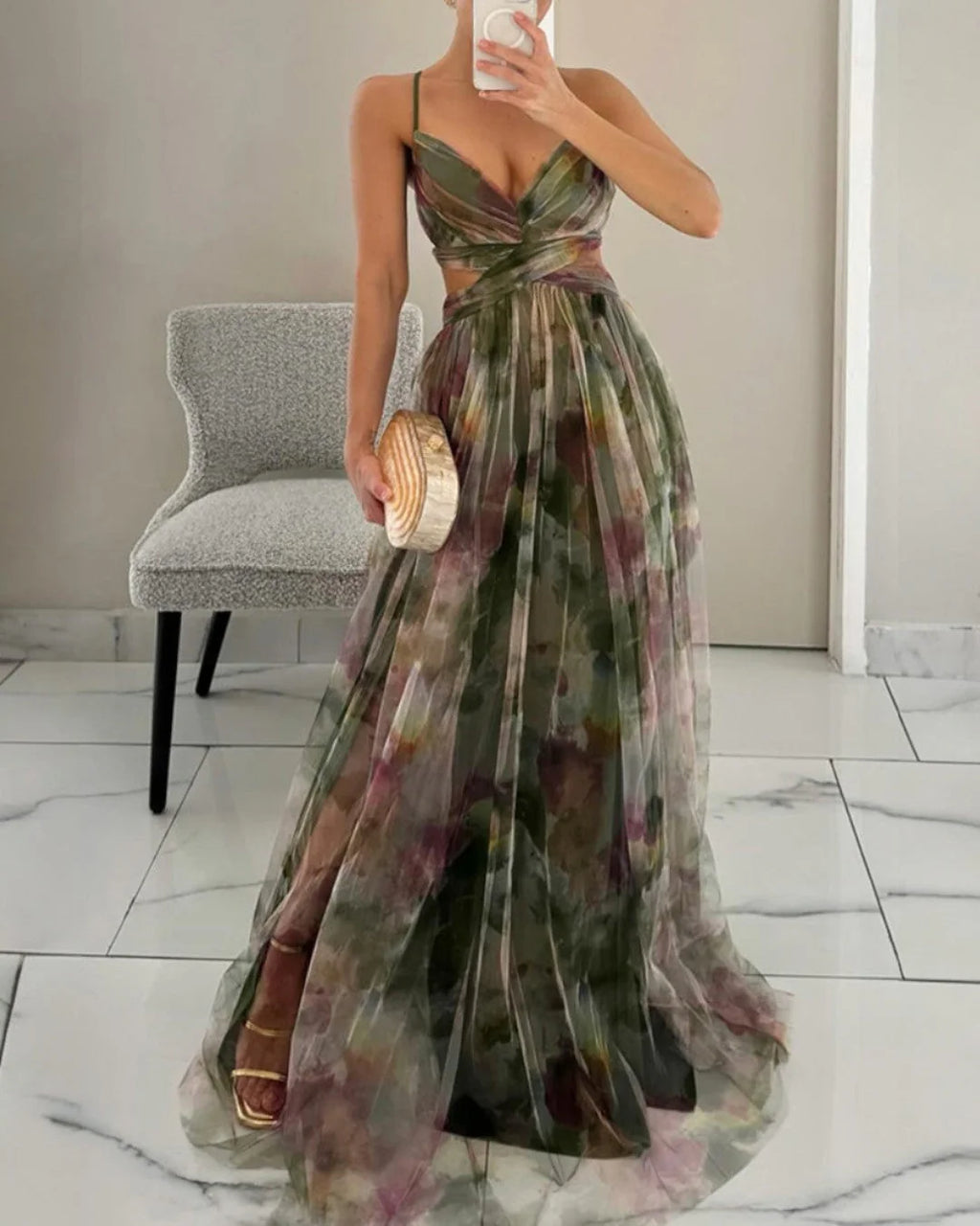 Giselle - Vestido largo floral
