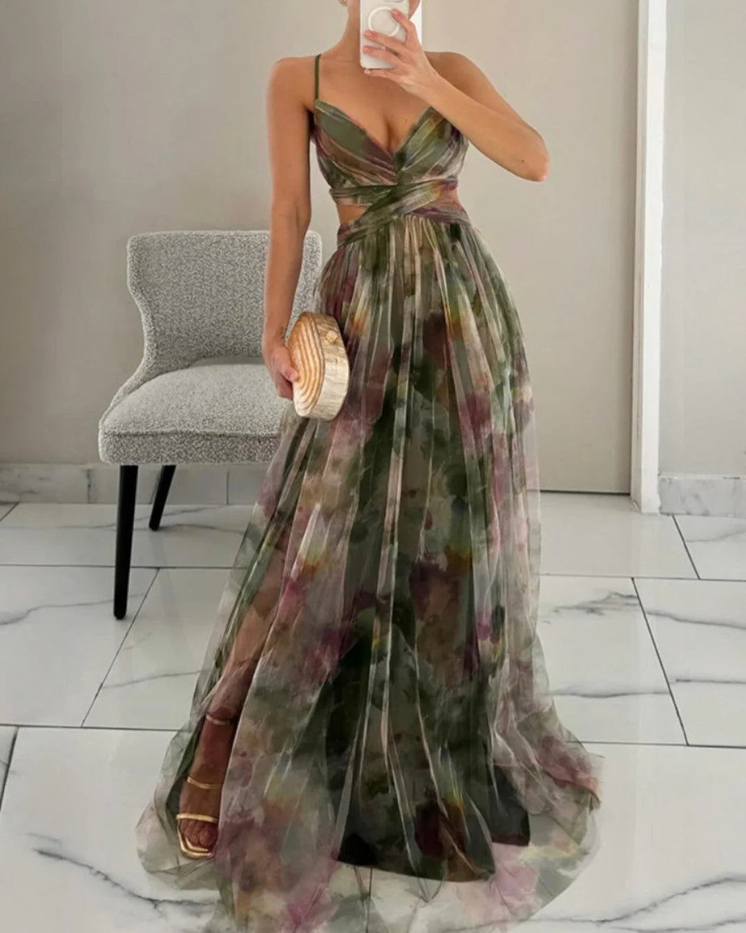 Giselle - Vestido largo floral