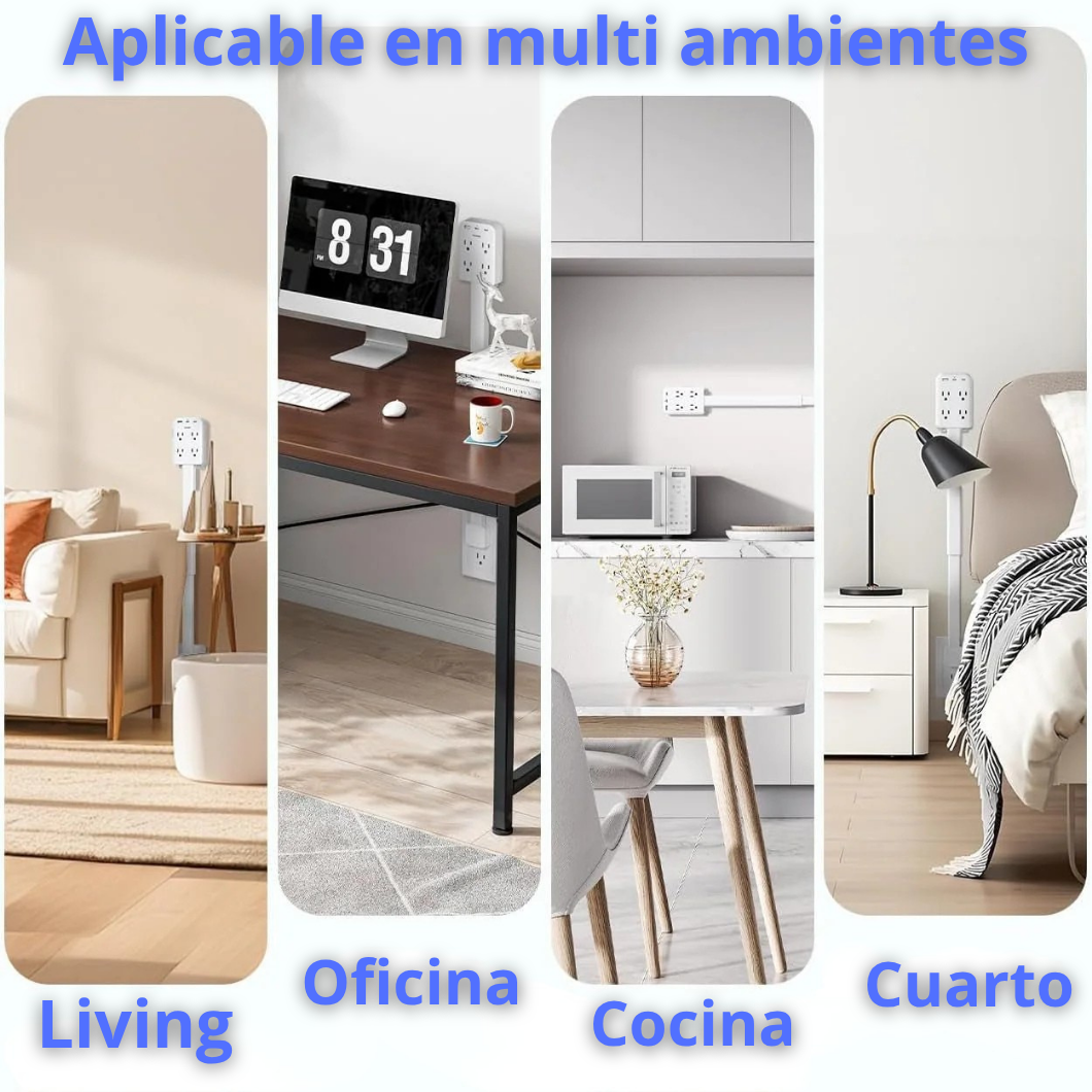 VoltFlex Hub | Multi-conexiones 5 en 1 solo adaptador.