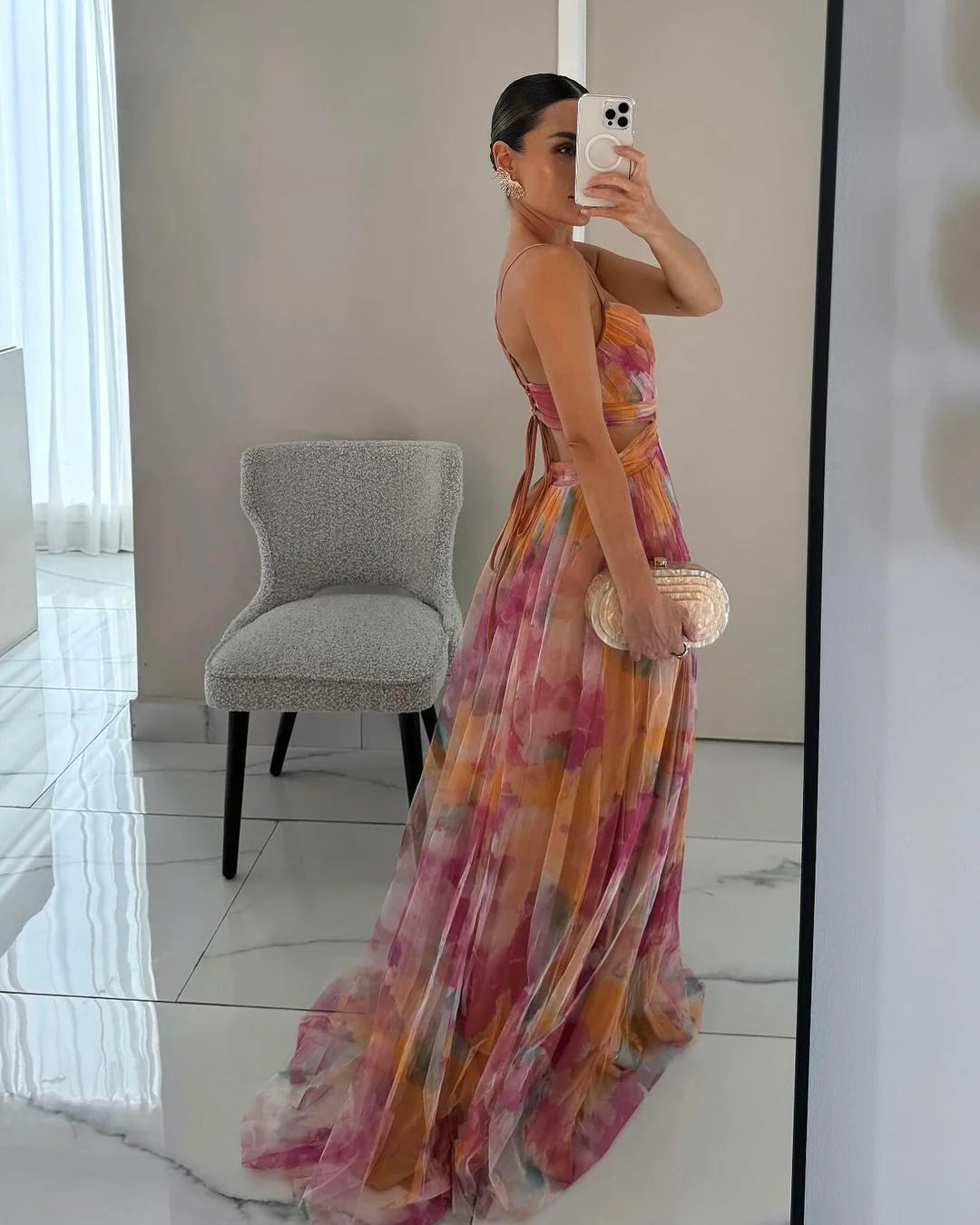 Giselle - Vestido largo floral