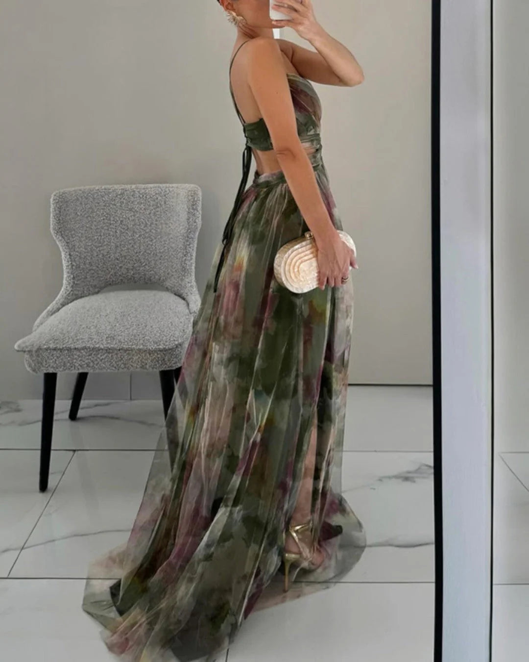 Giselle - Vestido largo floral